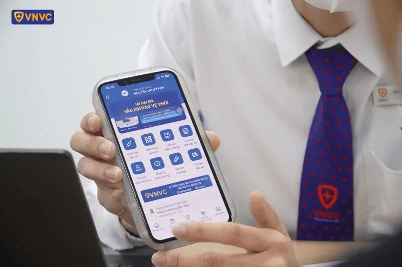 VNVC Mobile App application screen from the Twin portfolio